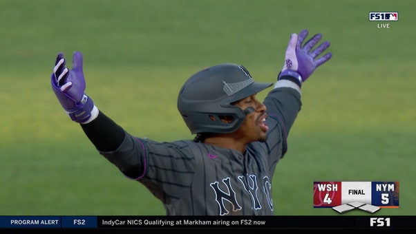 Mets' Francisco Alvarez hits RBI Double & Francisco Lindor delivers Walk-Off Single vs. Nationals