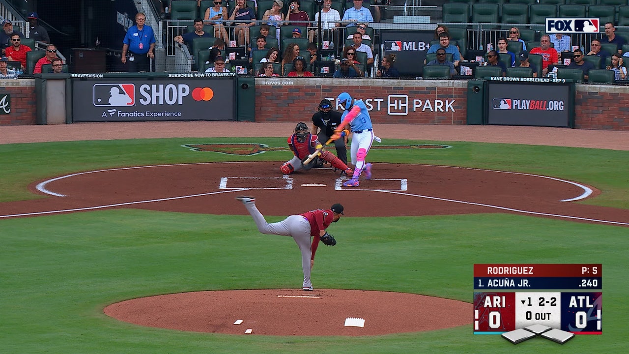 Ronald Acuña Jr. hits solo home run, giving Braves' early lead over Diamondbacks
