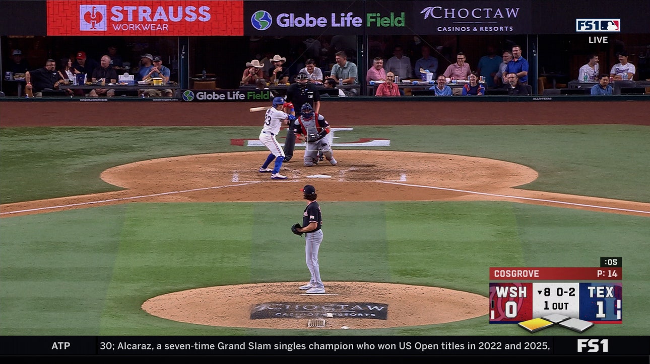 Nicky Lopez hits sac fly, extends Rangers lead against Nationals