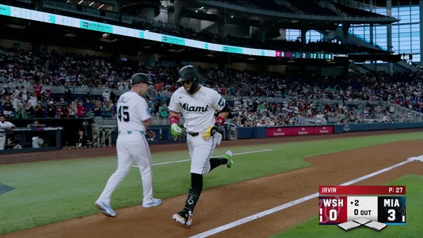 Marlins' Heriberto Hernández hits solo Home Run extending lead over Nationals