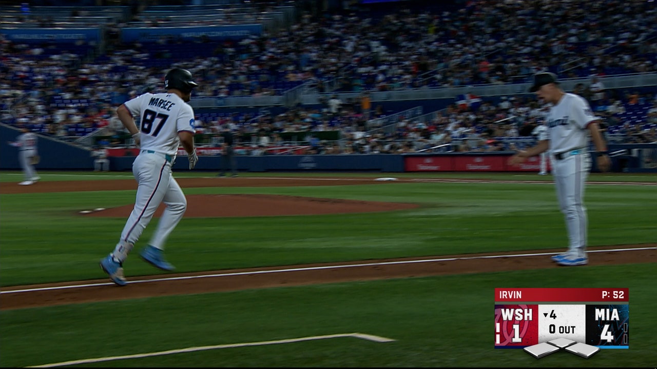 Jakob Marsee hits solo home run, extending Marlins lead over Nationals