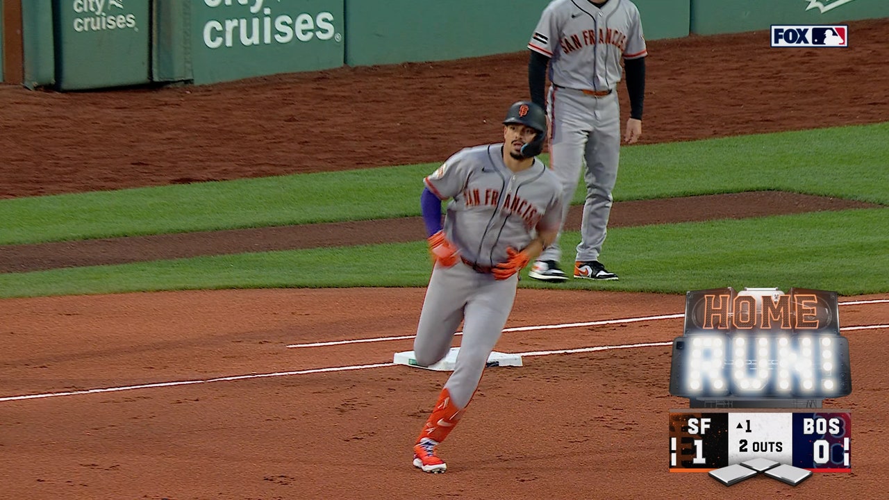 Willy Adames hits solo home run, giving Giants lead over Red Sox