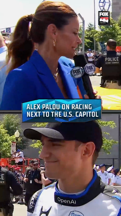 Alex Palou on racing next to the U.S. Capitol