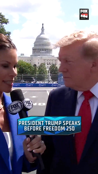 President Trump speaks before Freedom 250