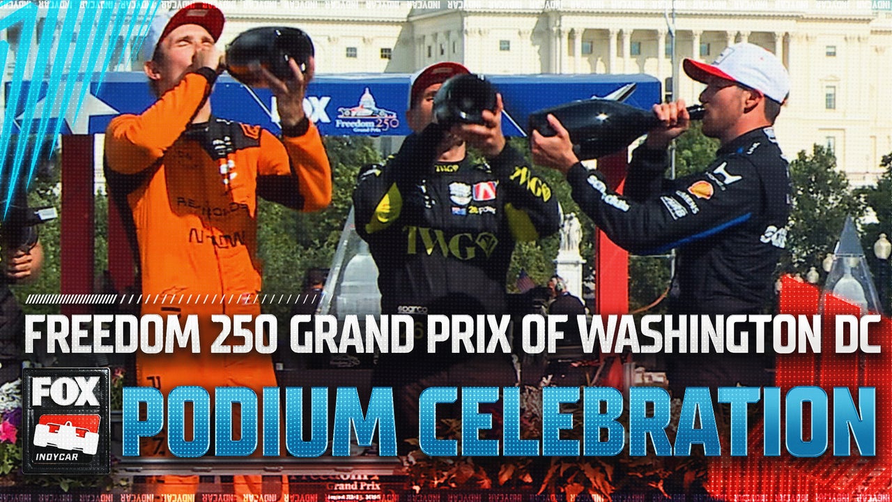 Kyle Kirkwood, Christian Lundgaard & Will Power celebrate Freedom 250 podium finishes