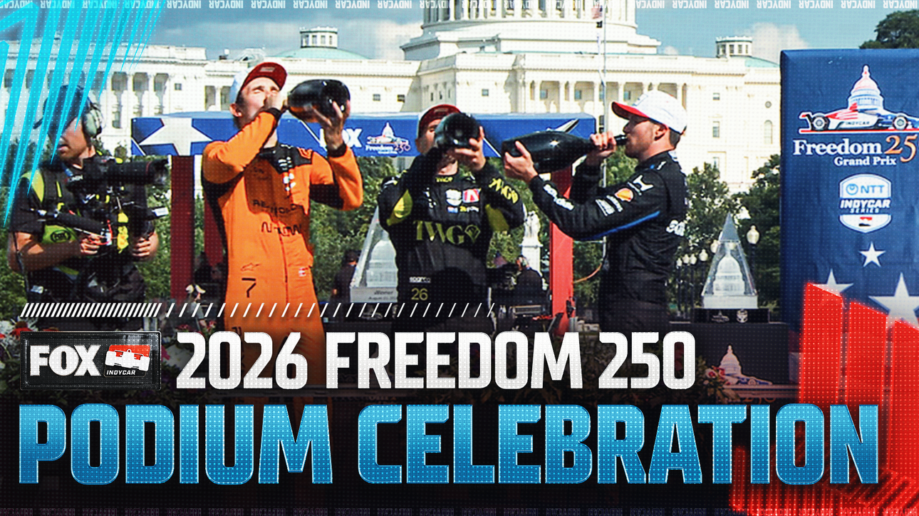 Kyle Kirkwood, Christian Lundgaard & Will Power celebrate Freedom 250 podium finishes