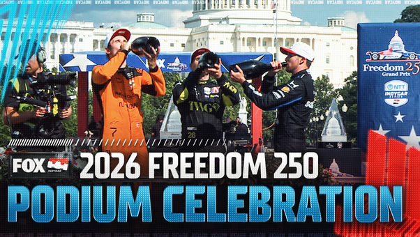 Kyle Kirkwood, Christian Lundgaard & Will Power celebrate Freedom 250 podium finishes