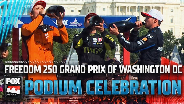 Kyle Kirkwood, Christian Lundgaard & Will Power celebrate Freedom 250 podium finishes
