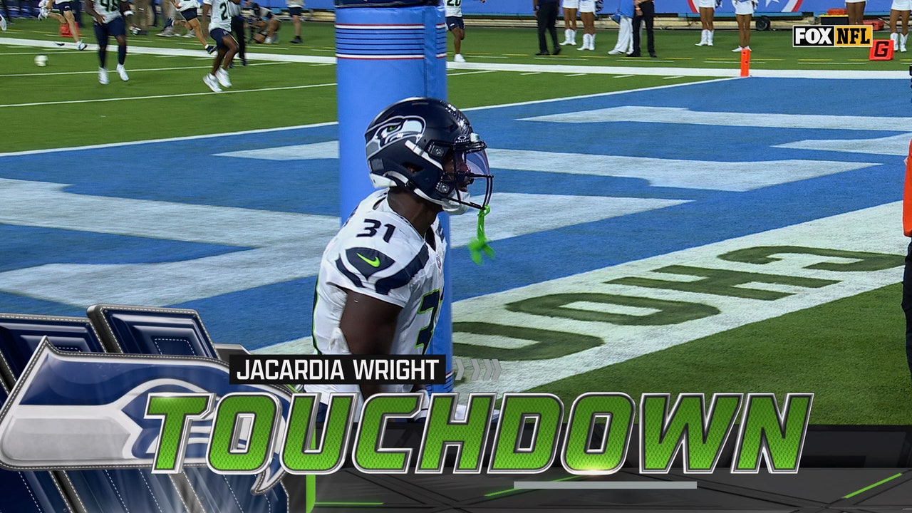 Jacardia Wright breaks loose for 69-yard TD to extend Seahawks lead over Titans | NFL Highlights