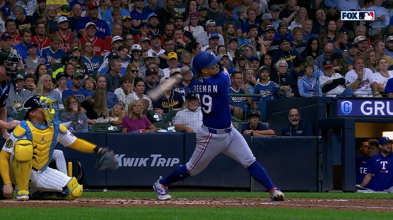 Rangers' Cody Freeman hits solo home run, trimming deficit vs Brewers