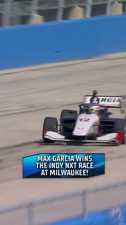 Max Garcia’s goal after his first INDY NXT win? Convincing mom to let him skip school tomorrow 🏁😂