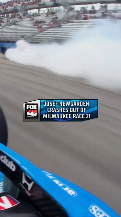 An early exit for Josef Newgarden in Milwaukee Race 2