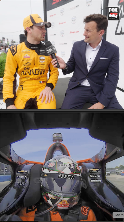 'I was determined' 😤 Pato O'Ward after winning Race 2 at the Milwaukee Mile 🏆