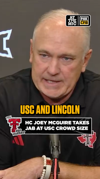 Texas Tech’s Joey McGuire had something to say about USC’s opening-game crowd 👀