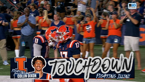 Katin Houser finds Collin Dixon for 18-yard TD, giving Illinois' early lead over UAB