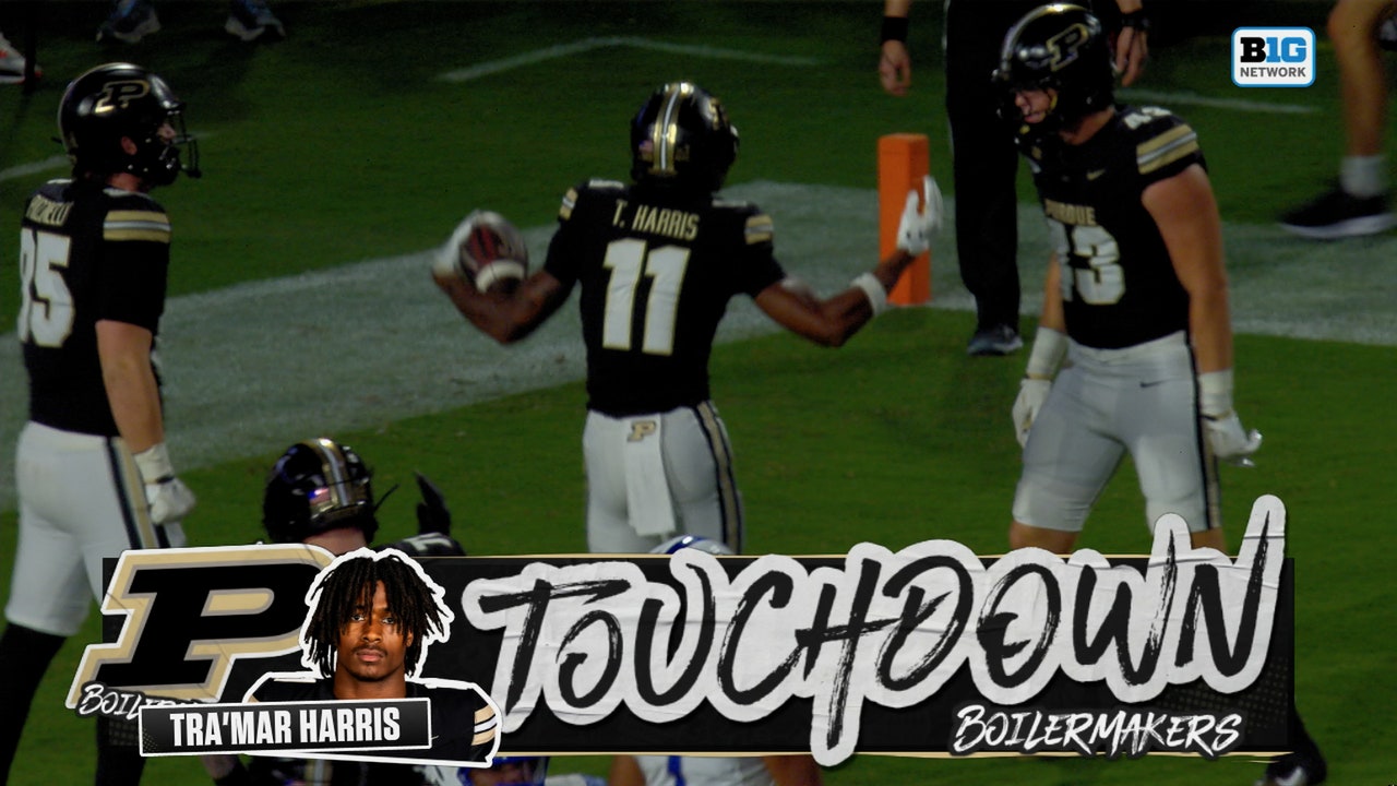 Ryan Browne hits Tra'Mar Harris for 7-yard TD, extending Purdue's lead over Indiana State