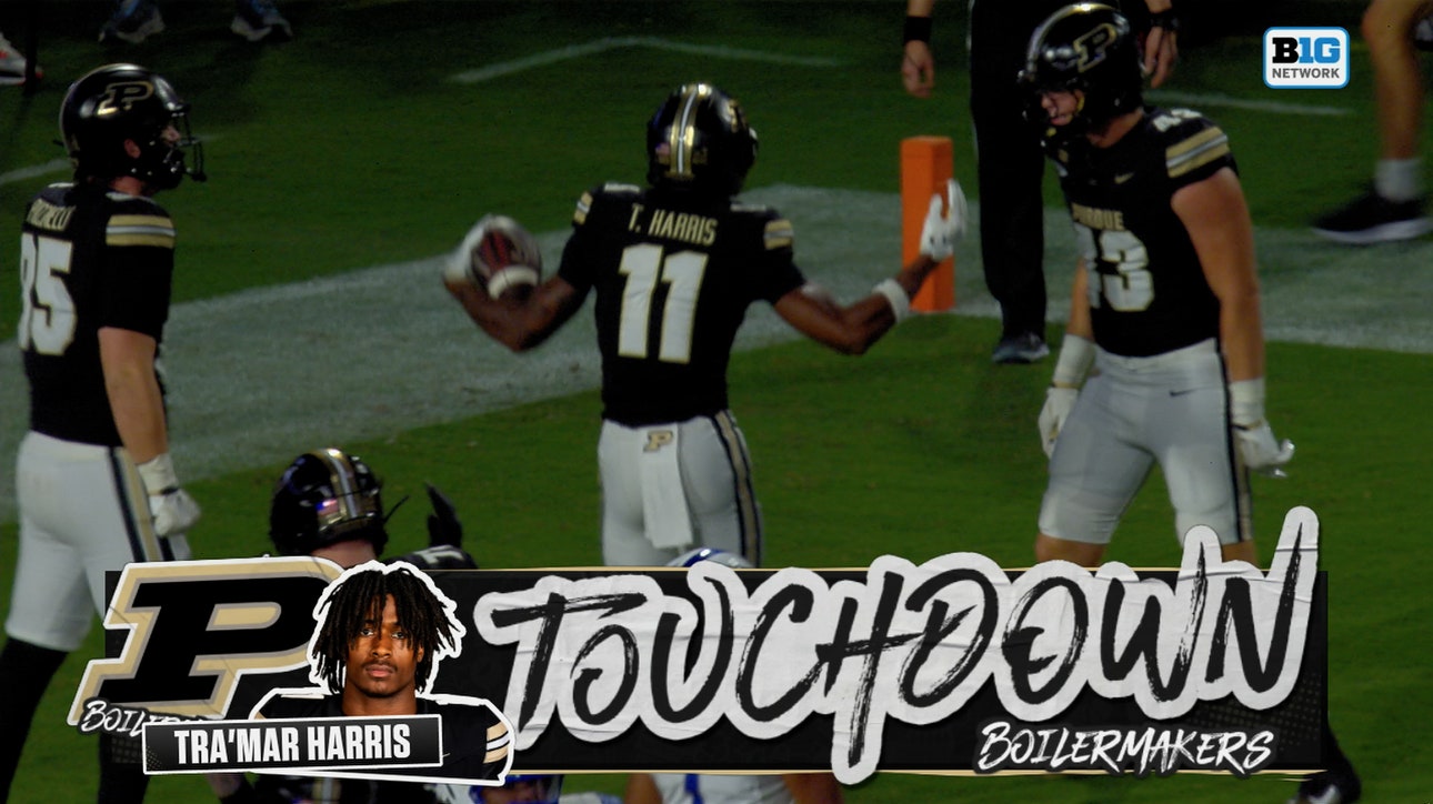 Ryan Browne hits Tra'Mar Harris for 7-yard TD, extending Purdue's lead over Indiana State