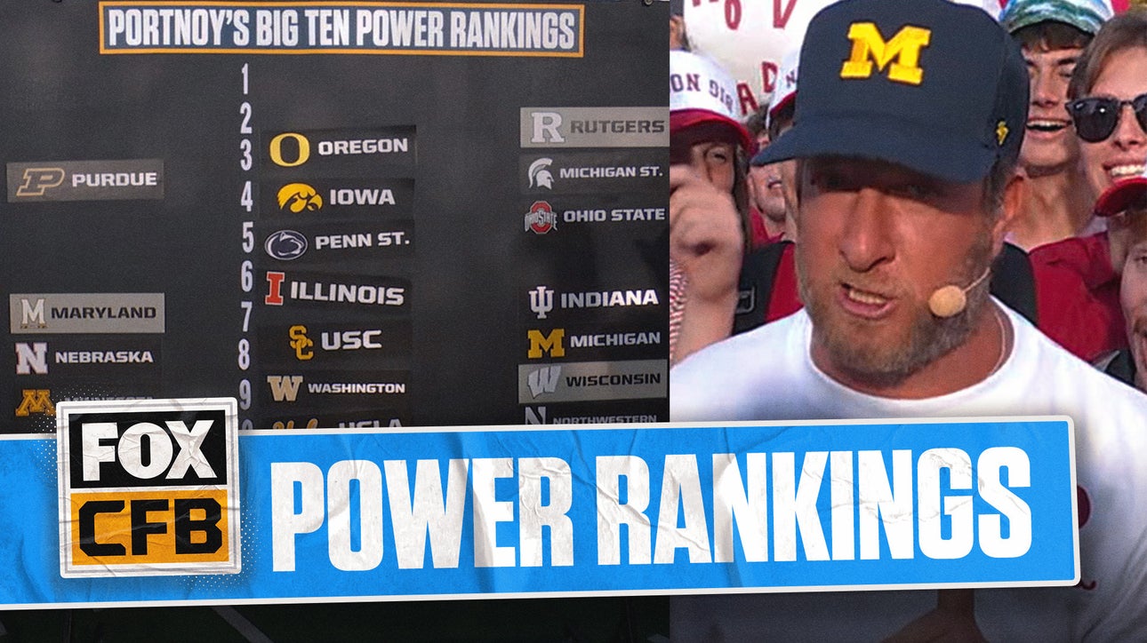 Dave Portnoy Unveils Big Ten Power Rankings 👀 Big Noon Kickoff