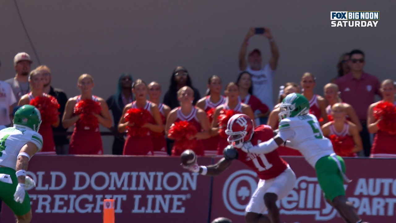 Josh Hoover finds Nick Marsh for 15-yard TD, giving Indiana early lead over North Texas 