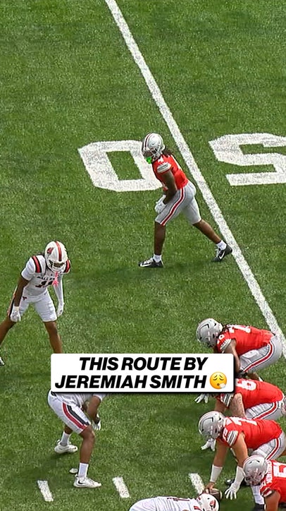 Just pure speed on this TD route from Ohio State's Jeremiah Smith