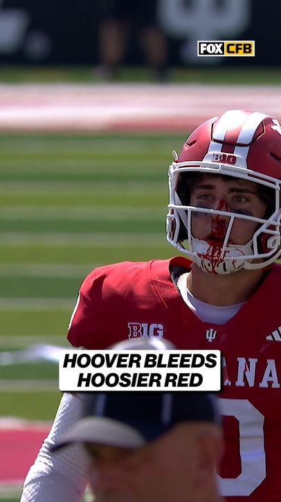 Josh Hoover was REALLY repping the Hoosiers on this drive 😭