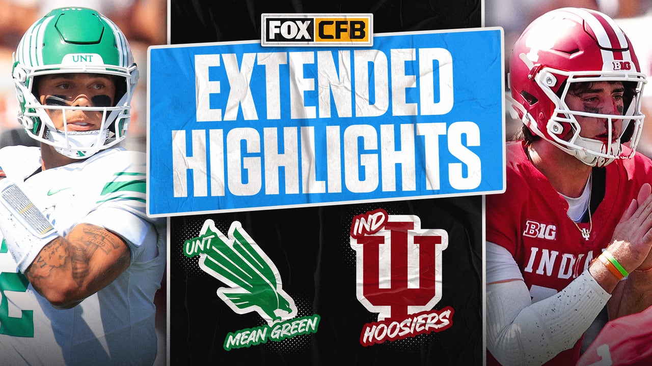North Texas Mean Green vs No. 6 Indiana Hoosiers Highlights 🏈 FOX College Football
