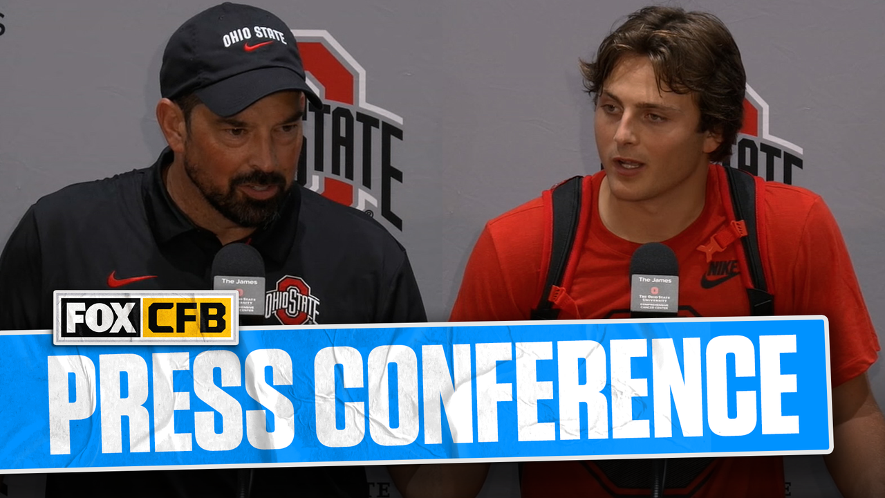 Postgame Press Conference: Ohio State’s Ryan Day, Julian Sayin on Dominant Week 1 Performance