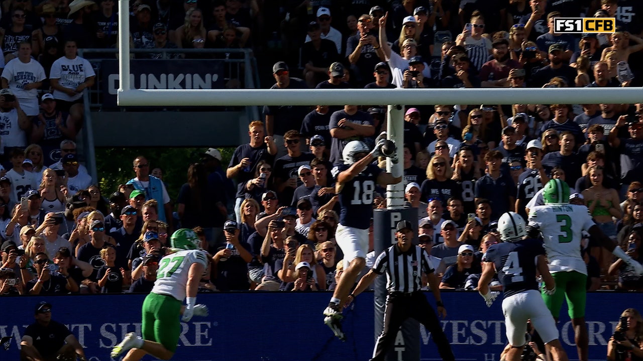 Rocco Becht connects with Benjamin Brahmer for eight-yard TD, extending Penn State's lead over Marshall