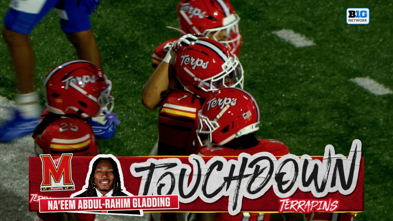 Malik Washington finds Na'eem Abdul-Rahim Gladding for 10-yard TD, extending Maryland's lead over Hampton