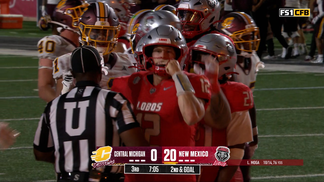 James Laubstein runs for 3-yard TD, extending New Mexico's lead over Central Michigan