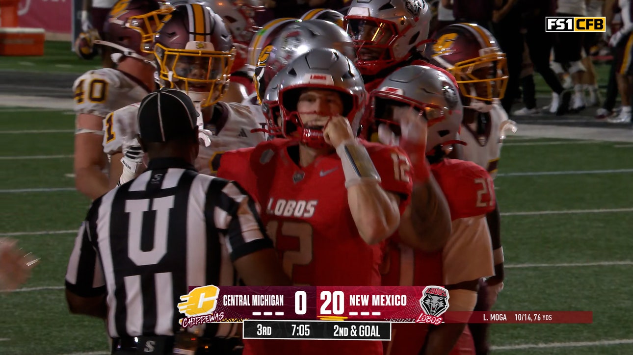 James Laubstein runs for 3-yard TD, extending New Mexico's lead over Central Michigan
