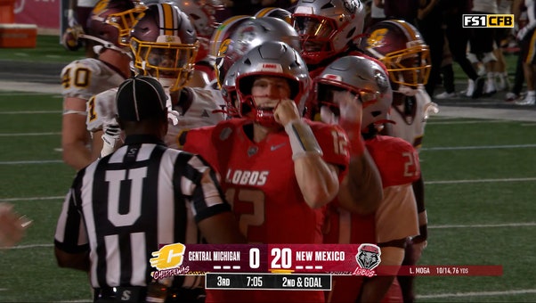 James Laubstein runs for 3-yard TD, extending New Mexico's lead over Central Michigan