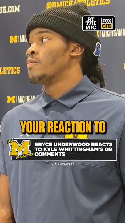 Bryce Underwood kept it pretty simple when asked about Kyle Whittingham’s comments on his starting job