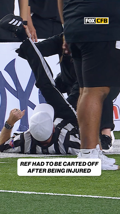 The officiating crew had an unexpected substitution tonight 😅