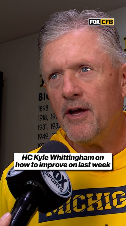 Jenny Taft catches up with Michigan’s Kyle Whittingham ahead of kickoff