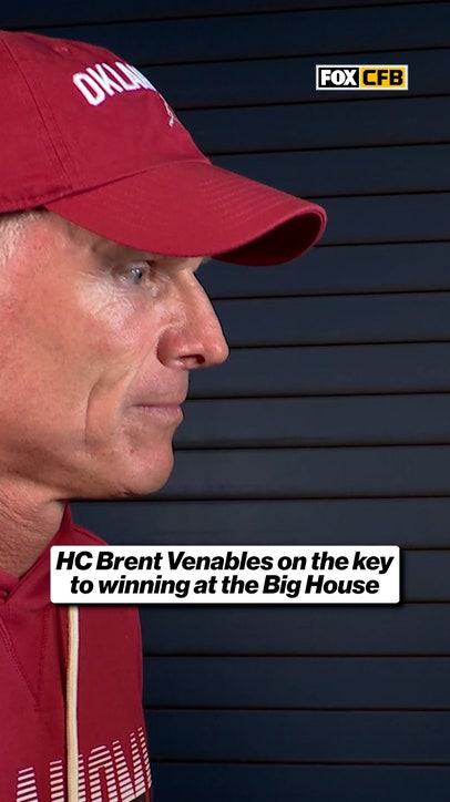 Jenny Taft spoke with Oklahoma’s Brent Venables about the keys to success vs Michigan