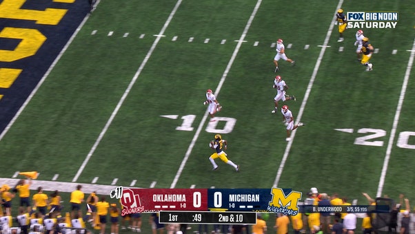 Bryce Underwood rushes for ELECTRIC 38-yard TD to give Michigan a lead over Oklahoma