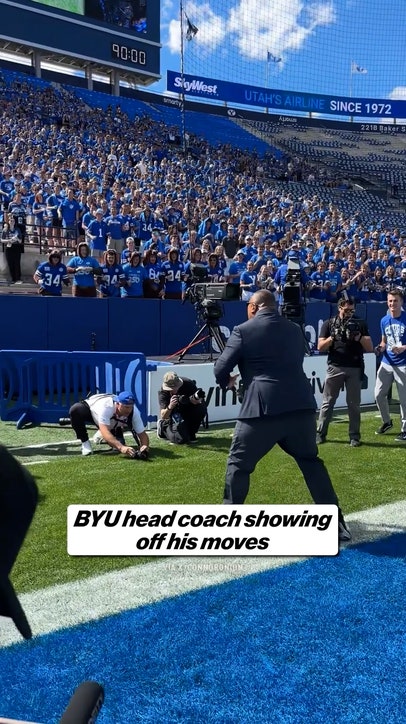 Safe to say BYU has their hype man