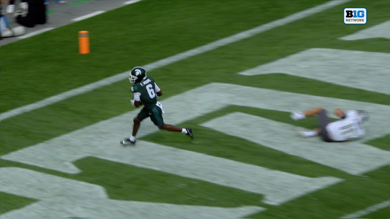 Alessio Milivojevic finds Fredrick Moore for 18-yard TD, giving Michigan State lead over Eastern Michigan