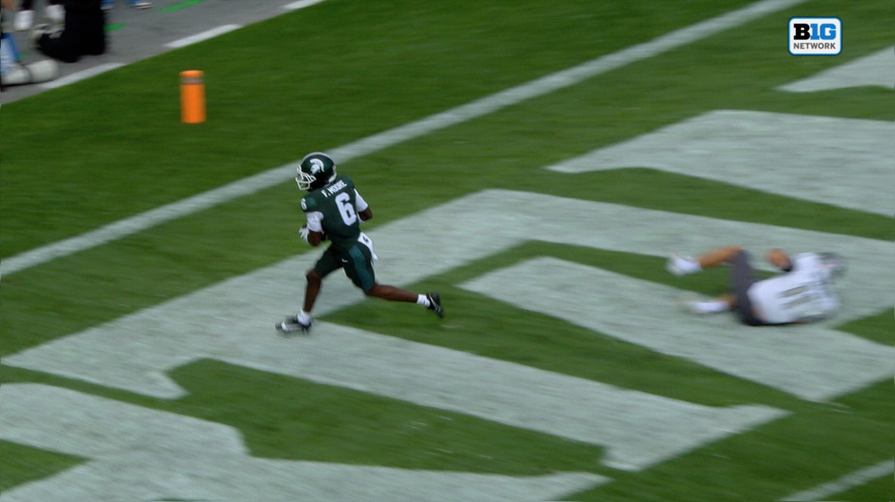 Alessio Milivojevic finds Fredrick Moore for 18-yard TD, giving Michigan State lead over Eastern Michigan