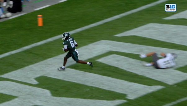 Alessio Milivojevic finds Fredrick Moore for 18-yard TD, giving Michigan State lead over Eastern Michigan