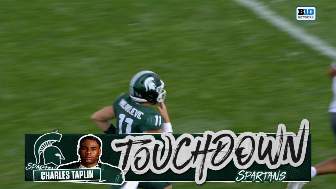 Alessio Milivojevic connects with Charles Taplin for 38-yard TD, extending Michigan State's lead over Eastern Michigan