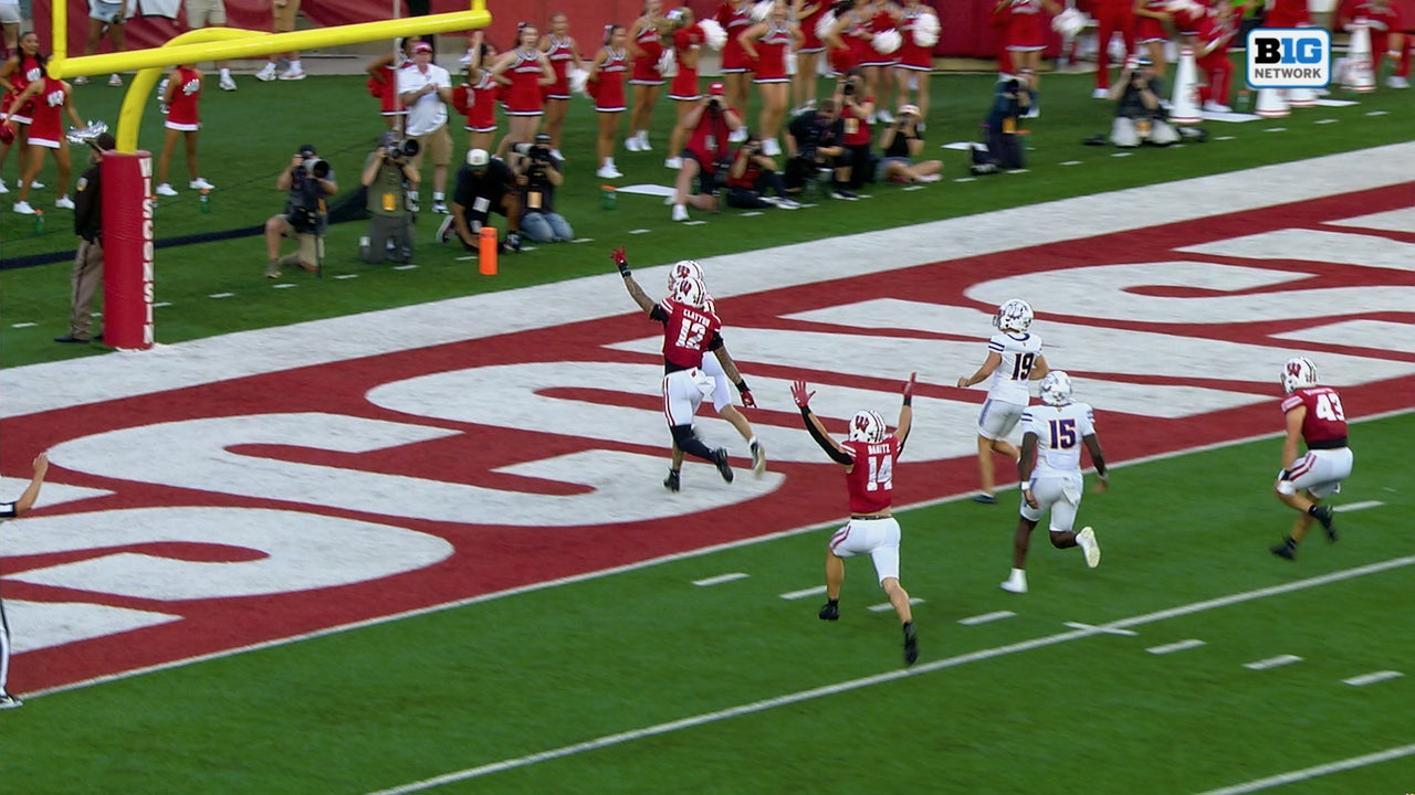 Carson Van Dinter blocks punt, returns for TD, extending Wisconsin over Western Illinois