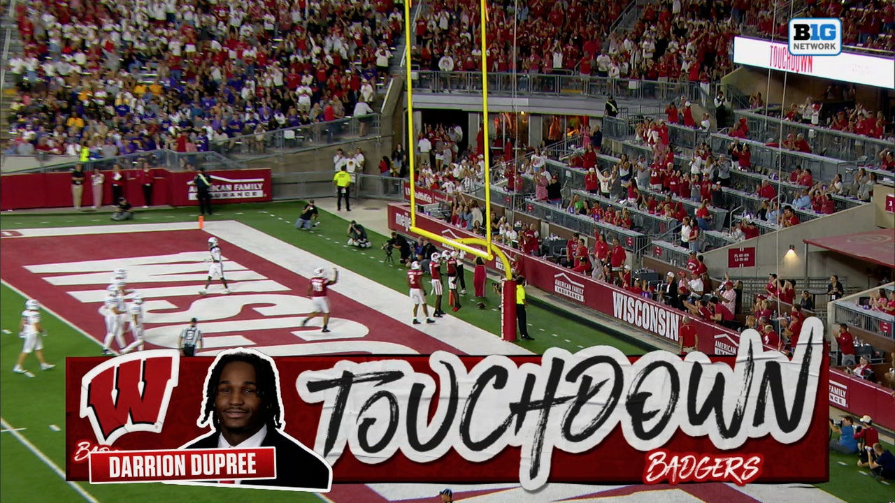 Darrion Dupree runs for 28-yard TD, extending Wisconsin's lead over Western Illinois