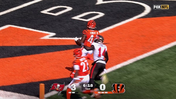 Demetrius Knight Jr. recovers fumble and returns it 27 yards for TD giving Bengals lead over Bucs | NFL Highlights