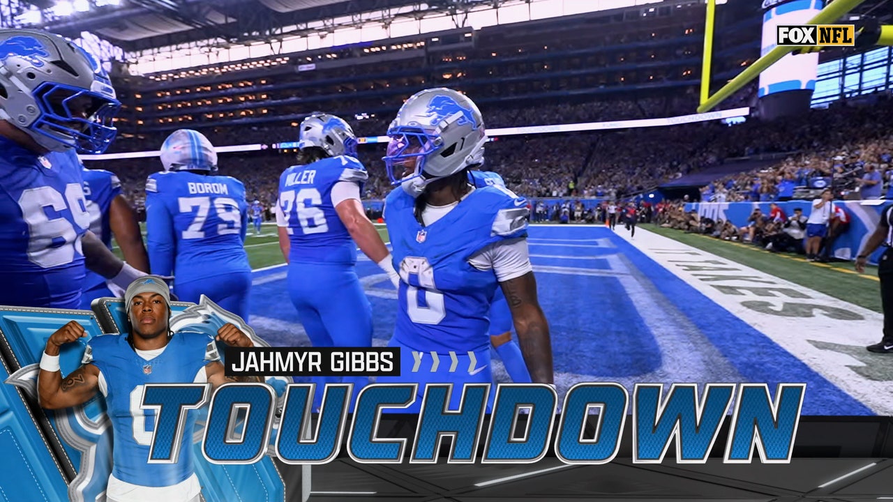 Jahmyr Gibbs runs for 1-yard TD, giving Lions lead against Saints | NFL Highlights