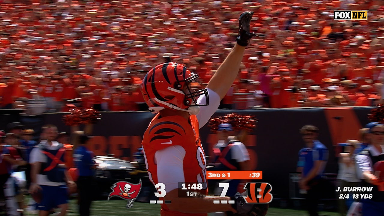 Joe Burrow connects with Mike Gesicki for TD extending Bengals' lead over Bucs | NFL Highlights