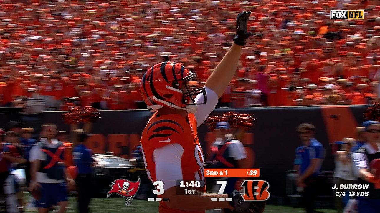 Joe Burrow connects with Mike Gesicki for TD extending Bengals' lead over Bucs | NFL Highlights