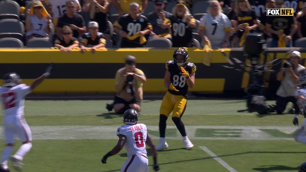 Aaron Rodgers finds Pat Freiermuth for six-yard TD, giving Steelers lead over Falcons | NFL Highlights
