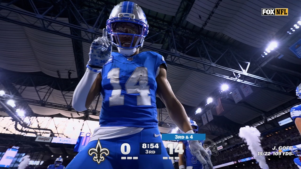 Jared Goff finds Amon-Ra St. Brown for 19-yard TD, extending Lions' lead over Saints | NFL Highlights